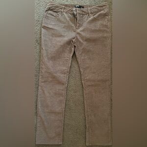 BDG Tan Straight Leg Jeans with Corduroy Texture